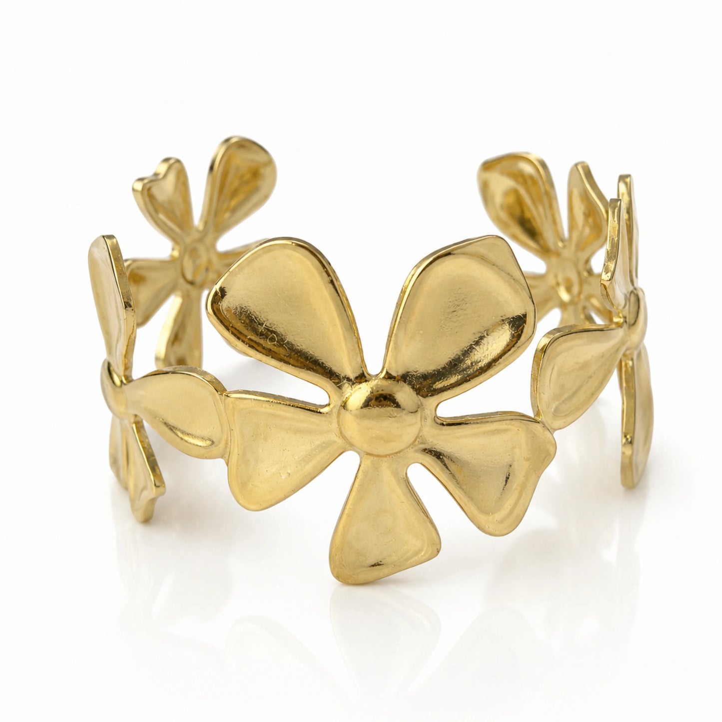 Golden Petal Hand Cuff