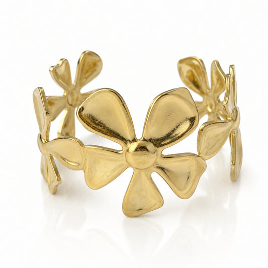 Golden Petal Hand Cuff
