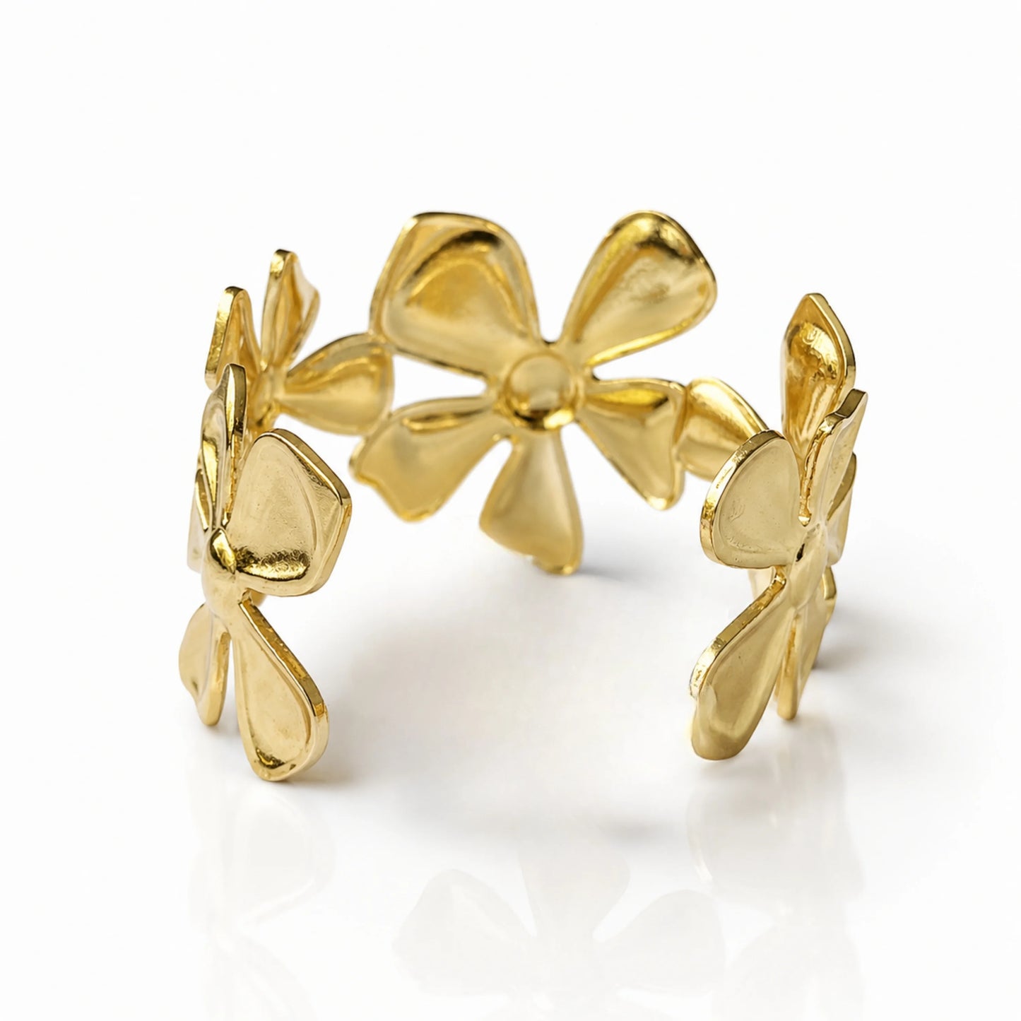 Golden Petal Hand Cuff