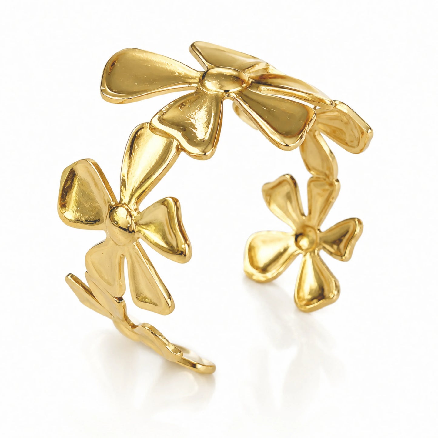 Golden Petal Hand Cuff