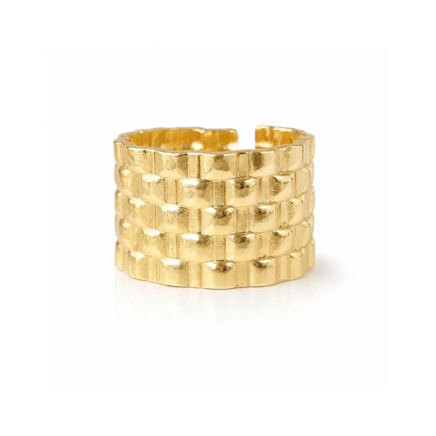 Golden Mosaic Ring