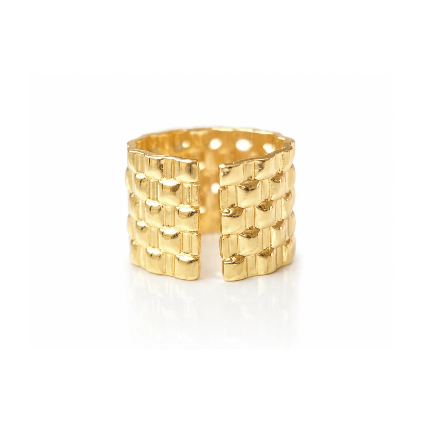 Golden Mosaic Ring