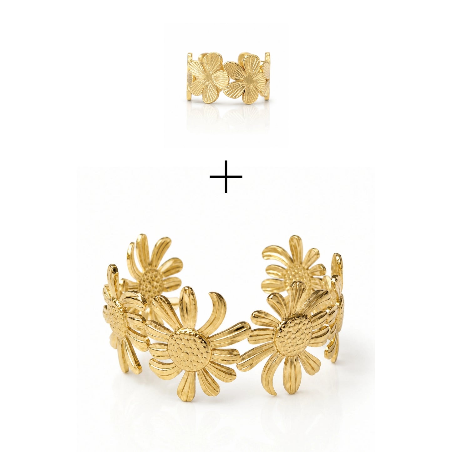 Daisy Cuff & Ring Combo