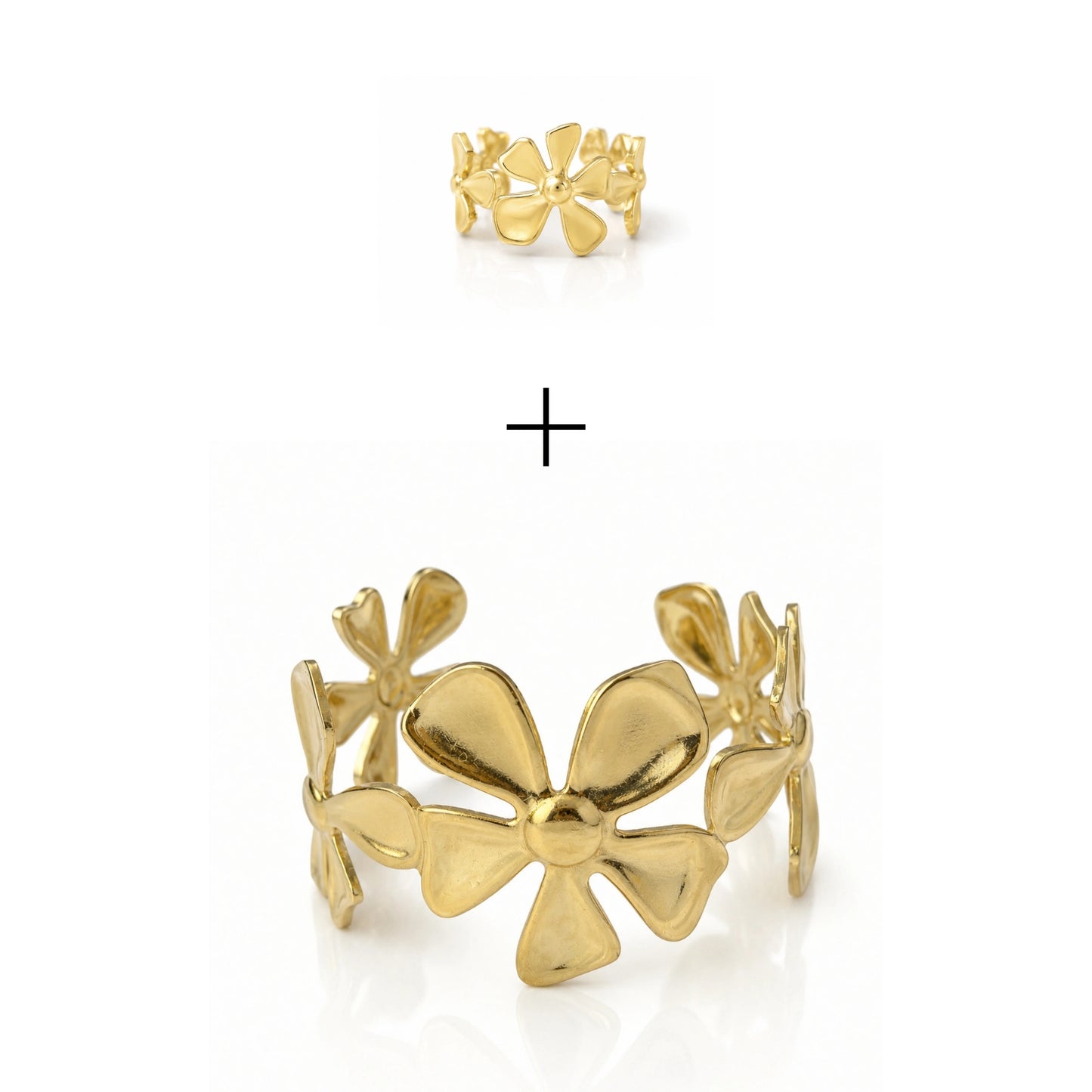Petal Cuff & Ring Combo